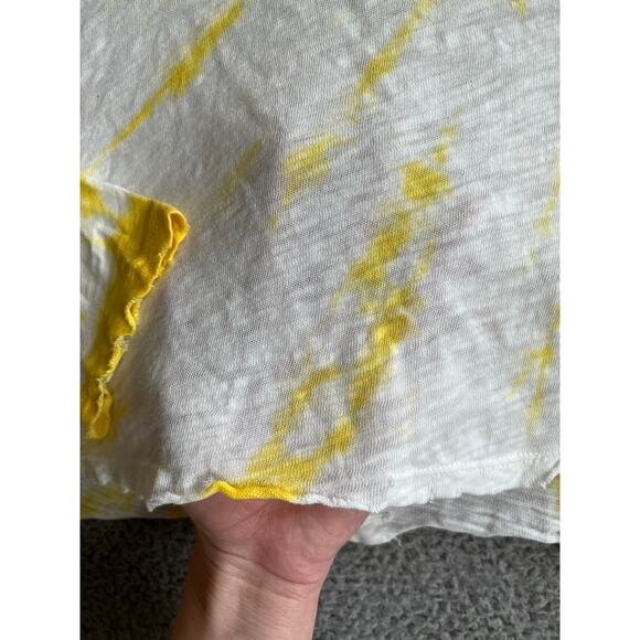 ATM Hoodie Sweater Medium Tie Dye Lightweight Cotton White Yellow Beach Boho - Picture 5 of 16